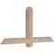 Ekena Millwork Eugene Smooth Timber Gable Bracket, Douglas Fir, 48"W x 24"H x 3 1/2"D x 3 1/2"F, 12/12 Pitch GBW048X24X0404EUG00SDF - alternate 4